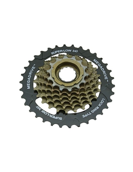 7 Speed Multiple Freewheels 14/34t Index MFM-2A Black/Brown Sun Race.